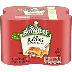 Chef Boyardee Beef Ravioli, 15 oz, 4 Pack