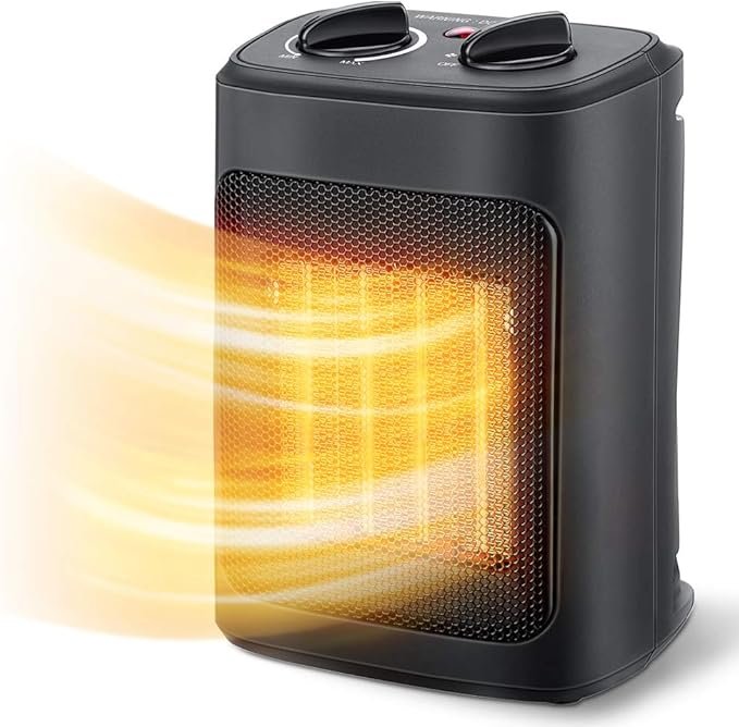 Space Heater, 1500W Electric Heaters Indoor Portable with Thermostat, PTC Fast Heating Ceramic Room 