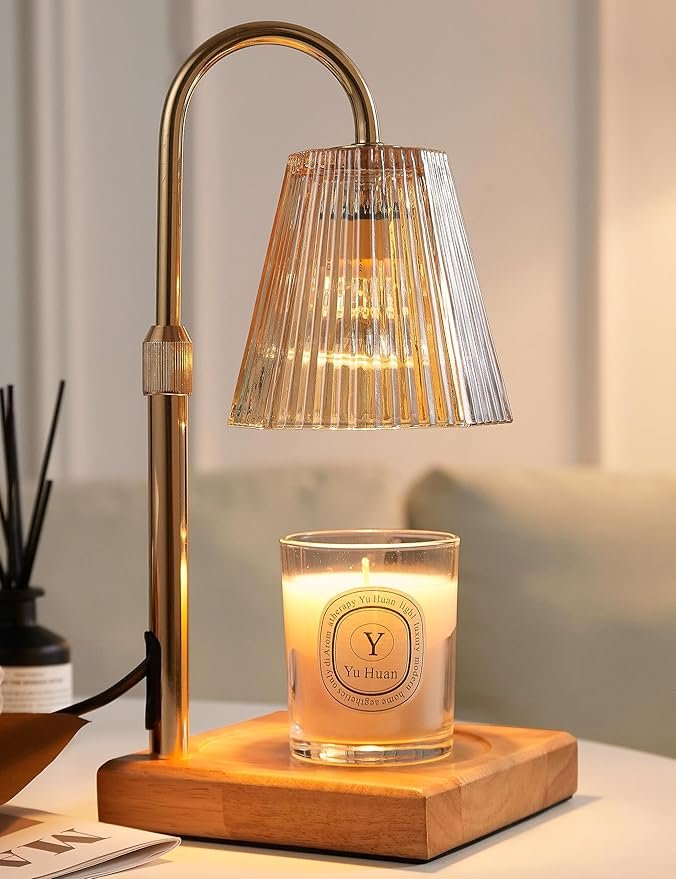 Candle Warmer Lamp with Timer, Dimmable Candle Warmer for Home Decor, Birthday Gifts for Women, Adju