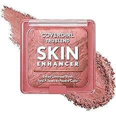 COVERGIRL TruBlend Skin Enhancer Baked Luminous Blush, with Hyaluronic Acid & White Rose Extract, Bl
