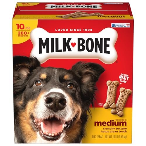 Milk-Bone Original Dog Treats Biscuits for Medium Dogs, 10 Pound